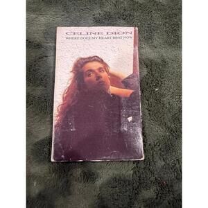 Celine Dion Where Does My Heart Beat Now Cassette Tape Single 1990 Epic